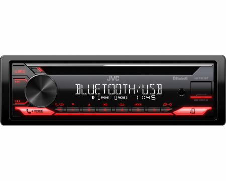 JVC KD-T822BT, bilstereo med Bluetooth, CD-spelare, AUX och USB i gruppen Billjud / Bilstereo / Enkeldin hos Winn Scandinavia AB (130KDT822BT)