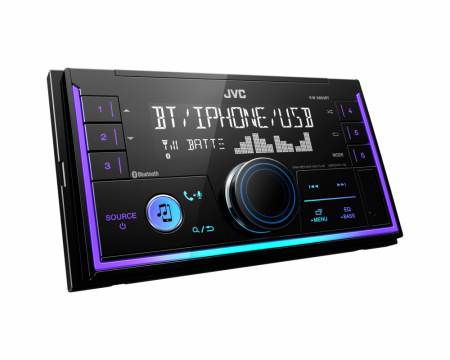 JVC KW-X850BT, bilstereo med Bluetooth, AUX/USB och 3 par lågnivå i gruppen Billjud / LED-Belysning / Enduro / Kablar hos Winn Scandinavia AB (130KWX850BT)