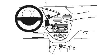 Brodit Förstärkt ProClip, Ford Focus 99-04 i gruppen Billjud / Vad passar i min bil / Ford / Focus / Focus 1998-2004 / Övrigt Focus 1998-2004 hos Winn Scandinavia AB (240213029)