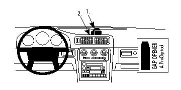 Brodit Förstärkt ProClip, Volvo S70/V70 97-00 i gruppen Billjud / Vad passar i min bil / Volvo / Volvo V70 / Volvo V70 1997-2000 / Övrigt V70 1997-2000 hos Winn Scandinavia AB (240213402)