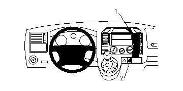 Brodit Förstärkt ProClip, Volkswagen T5 Transporter/Pickup 03-09 i gruppen Billjud / Vad passar i min bil / Volkswagen / Transporter / Transporter T5 2003-2009 / Övrigt Transporter T5 2003-2009 hos Winn Scandinavia AB (240213440)