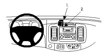 Brodit Förstärkt ProClip, Nissan/Opel/Renault i gruppen Billjud / Vad passar i min bil / Opel / Vivaro / Vivaro 2005-2010 hos Winn Scandinavia AB (240213461)