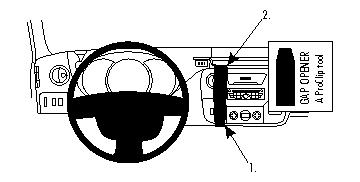 Brodit Förstärkt ProClip, Nissan/Opel/Renault i gruppen Billjud / Vad passar i min bil / Nissan / NV400 hos Winn Scandinavia AB (240213469)