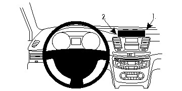 Brodit Förstärkt ProClip, Peugeot 508 11-18 i gruppen Billjud / Vad passar i min bil / Peugeot / Peugeot 508 / Peugeot 508 2010-2018 hos Winn Scandinavia AB (240213471)