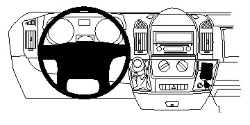 Brodit Förstärkt ProClip, Citroen/Fiat/Opel/Peugeot i gruppen Billjud / Vad passar i min bil / Peugeot / Peugeot Boxer / Peugeot Boxer 2005-2007 hos Winn Scandinavia AB (240213473)