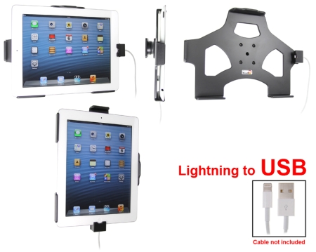 Brodit Hållare för Kabelanslutning, Apple iPad 4th Gen (A1458, A1459, A1460)/With Retina (Lightning Connector) i gruppen Billjud / Smartphone i bil / Mobilhållare hos Winn Scandinavia AB (240514451)
