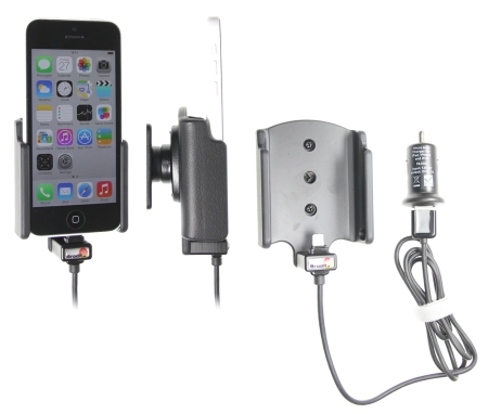 Brodit Aktiv hållare med USB-kabel och cigg-adapter, Apple iPhone 5C  i gruppen Billjud / Smartphone i bil / Mobilhållare hos Winn Scandinavia AB (240521562)
