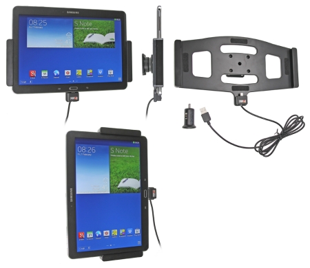 Brodit Aktiv hållare med USB-kabel och cigg-adapter, Samsung Galaxy Note 10.1 (2014 Edition) SM-P6000/SM-P6050 i gruppen B2B Winn Scandinavia hos Winn Scandinavia AB (240521598)