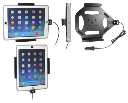 Brodit Aktiv hållare med USB-kabel och cigg-adapter, Apple iPad 5th Gen (A1822, A1823)/9.7 6th Gen (A1893, A1954)/9.7 New/Air (A1474, A1475, A1476) i gruppen Billjud / Smartphone i bil / Mobilhållare hos Winn Scandinavia AB (240521600)