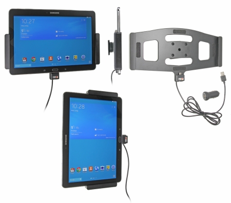 Brodit Aktiv hållare med USB-kabel och cigg-adapter, Samsung Galaxy Tab PRO 10.1 LTE SM-T525/SM-T520 i gruppen Billjud / Smartphone i bil / Mobilhållare hos Winn Scandinavia AB (240521608)