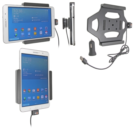 Brodit Aktiv hållare med USB-kabel och cigg-adapter, Samsung Galaxy Tab PRO 8.4 SM-T320/SM-T325 i gruppen Billjud / Smartphone i bil / Mobilhållare hos Winn Scandinavia AB (240521616)