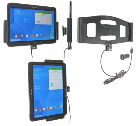 Brodit Aktiv hållare med USB-kabel och cigg-adapter, Samsung Galaxy Tab 4 10.1 SM-T530/SM-T531/SM-T535 i gruppen B2B Winn Scandinavia hos Winn Scandinavia AB (240521632)