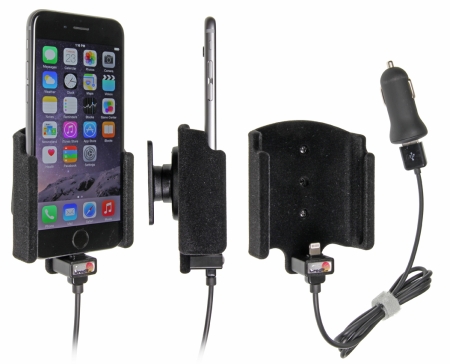 Brodit Aktiv hållare med USB-kabel och cigg-adapter, Apple iPhone 6/6S/7 i gruppen Billjud / Smartphone i bil / Mobilhållare hos Winn Scandinavia AB (240521660)