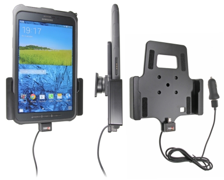 Brodit Aktiv hållare med USB-kabel och cigg-adapter, Samsung Galaxy Tab Active 8.0 SM-T365  i gruppen Billjud / Smartphone i bil / Mobilhållare hos Winn Scandinavia AB (240521676)
