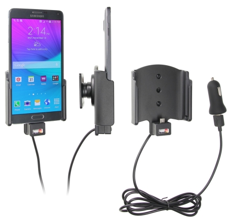 Brodit Aktiv hållare med USB-kabel och cigg-adapter, Samsung Galaxy Note 4  i gruppen Billjud / Smartphone i bil / Mobilhållare hos Winn Scandinavia AB (240521683)