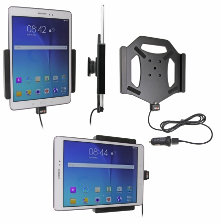 Brodit Aktiv hållare med USB-kabel och cigg-adapter, Samsung Galaxy Tab A 9.7  i gruppen Billjud / Smartphone i bil / Mobilhållare hos Winn Scandinavia AB (240521737)