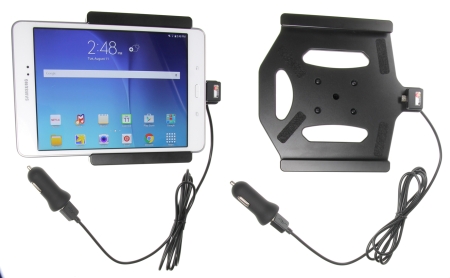 Brodit Aktiv hållare med USB-kabel och cigg-adapter, Samsung Galaxy Tab A 8.0 (2015) SM-T350  i gruppen Billjud / Smartphone i bil / Mobilhållare hos Winn Scandinavia AB (240521754)