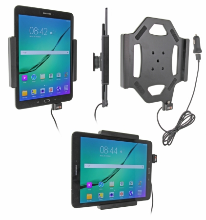 Brodit Aktiv hållare med USB-kabel och cigg-adapter, Samsung Galaxy Tab S2 9.7 SM-T810/SM-T813/SM-T815/SM-T819  i gruppen Billjud / Smartphone i bil / Mobilhållare hos Winn Scandinavia AB (240521782)