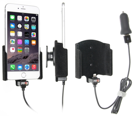 Brodit Aktiv hållare med USB-kabel och cigg-adapter, Apple iPhone 6S Plus/7 Plus/8 Plus/Xs Max i gruppen B2B Winn Scandinavia hos Winn Scandinavia AB (240521804)