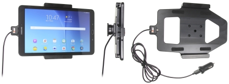 Brodit Aktiv hållare med USB-kabel och cigg-adapter, Samsung Galaxy Tab E 9.6  i gruppen Billjud / Smartphone i bil / Mobilhållare hos Winn Scandinavia AB (240521821)
