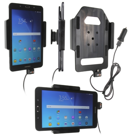 Brodit Aktiv hållare med USB-kabel och cigg-adapter, Samsung Galaxy Tab E 8.0  i gruppen Billjud / Smartphone i bil / Mobilhållare hos Winn Scandinavia AB (240521835)