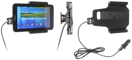 Brodit Aktiv hållare med USB-kabel och cigg-adapter, Samsung Galaxy Tab 3 Lite  i gruppen Billjud / Smartphone i bil / Mobilhållare hos Winn Scandinavia AB (240521838)