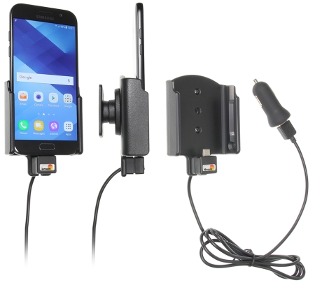 Brodit Aktiv hållare med USB-kabel och cigg-adapter, Samsung Galaxy A5 (2017)  i gruppen Billjud / Smartphone i bil / Mobilhållare hos Winn Scandinavia AB (240521945)