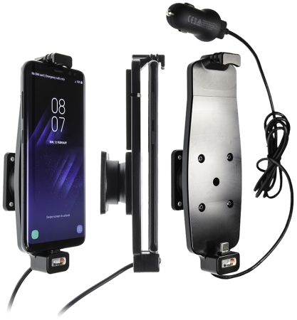 Brodit Aktiv hållare med USB-kabel och cigg-adapter, Samsung Galaxy S10/S8/S9 i gruppen Billjud / Smartphone i bil / Mobilhållare hos Winn Scandinavia AB (240521964)