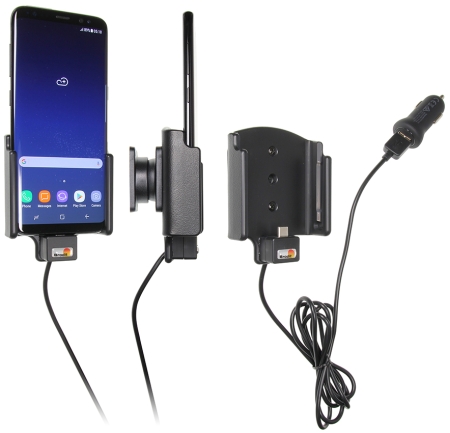 Brodit Aktiv hållare med USB-kabel och cigg-adapter, Samsung Galaxy S8  i gruppen Billjud / Smartphone i bil / Mobilhållare hos Winn Scandinavia AB (240521966)