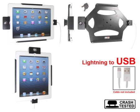 Brodit Hållare med nyckel-lås, Apple iPad 4th Gen (A1458, A1459, A1460)/With Retina (Lightning Connector) i gruppen Billjud / Smartphone i bil / Mobilhållare hos Winn Scandinavia AB (240535494)
