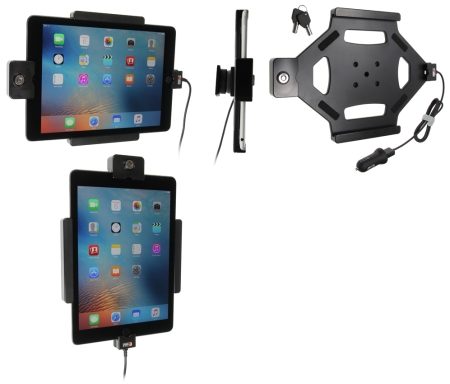 Brodit Hållare med nyckel-lås, Apple iPad Air 2 (A1566, A1567)/Pro 9.7 (A1673, A1674, A1675) i gruppen Billjud / Smartphone i bil / Mobilhållare hos Winn Scandinavia AB (240535684)