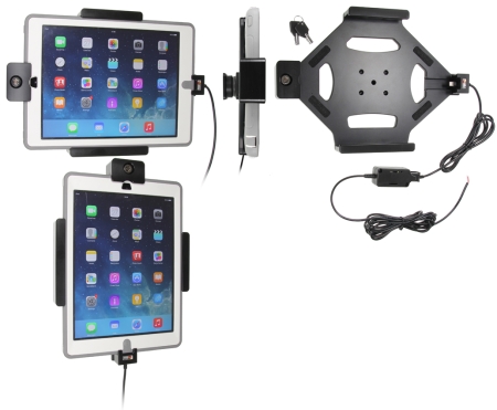 Brodit Hållare med nyckel-lås, Apple iPad 5th Gen (A1822, A1823)/9.7 6th Gen (A1893, A1954)/9.7 New/Air (A1474, A1475, A1476) i gruppen B2B Winn Scandinavia hos Winn Scandinavia AB (240536600)
