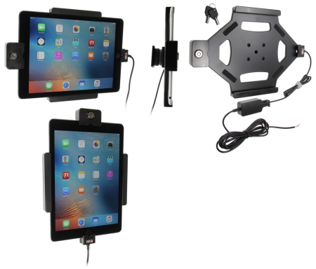 Brodit Hållare med nyckel-lås, Apple iPad Air 2 (A1566, A1567)/Pro 9.7 (A1673, A1674, A1675) i gruppen Billjud / Smartphone i bil / Mobilhållare hos Winn Scandinavia AB (240536684)