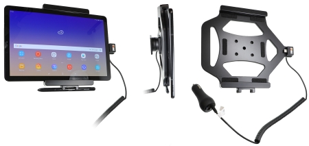 Brodit Aktiv hållare med cigg-kontakt, Samsung Galaxy Tab S4 10.5 SM-T830/SM-T835  i gruppen Billjud / Smartphone i bil / Mobilhållare hos Winn Scandinavia AB (240712077)