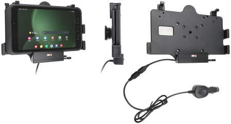 Brodit Aktiv hållare med cigg-kontakt, Samsung Galaxy Tab Active 3 SM-T570/SM-T575/5 SM-X300/SM-X306B i gruppen Billjud / Smartphone i bil / Mobilhållare hos Winn Scandinavia AB (240712387)