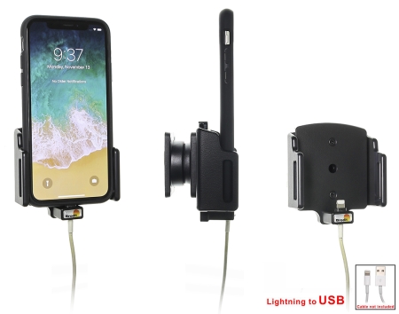 Brodit Hållare för Kabelanslutning, Apple iPhone 11/X/XR/Xs i gruppen Billjud / Smartphone i bil / Mobilhållare hos Winn Scandinavia AB (240714013)