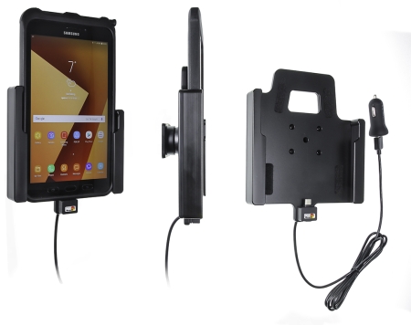 Brodit Aktiv hållare med USB-kabel och cigg-adapter, Samsung Galaxy Tab Active 2 SM-T390/SM-T395/3 SM-T570/SM-T575 i gruppen Billjud / Smartphone i bil / Mobilhållare hos Winn Scandinavia AB (240721002)