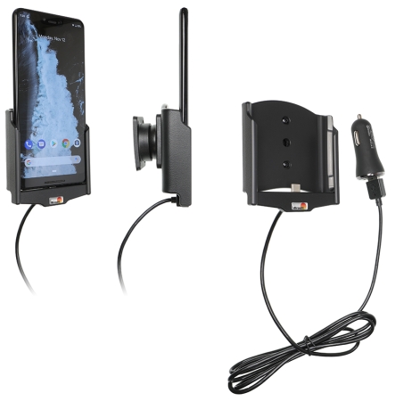 Brodit Aktiv hållare med USB-kabel och cigg-adapter, Google Pixel 3 XL  i gruppen B2B Winn Scandinavia hos Winn Scandinavia AB (240721089)