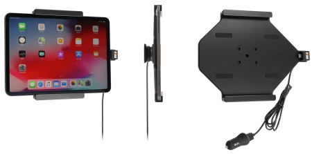 Brodit Aktiv hållare med USB-kabel och cigg-adapter, Apple iPad Air 11 (A2902, A2903, A2904)/Air 11 2025 M3 (A3266, A3267, A2370)/Air 4th Gen (A2072, A2316, A2324, A2325)/Air 5th Gen (A2588, A2589, A2591)/Pro 11 2018 (A1980, A2013, A1934, A1979)/Pro 11 20 i gruppen Billjud / Smartphone i bil / Mobilhållare hos Winn Scandinavia AB (240721094)