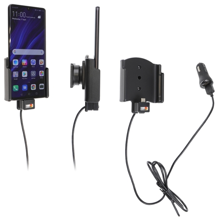 Brodit Aktiv hållare med USB-kabel och cigg-adapter, Huawei P30 Pro  i gruppen Billjud / Smartphone i bil / Mobilhållare hos Winn Scandinavia AB (240721121)