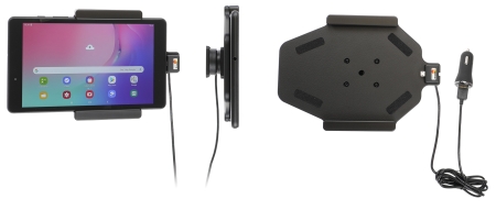 Brodit Aktiv hållare med USB-kabel och cigg-adapter, Samsung Galaxy Tab A 8.0 (2019 SM-T290/SM-T295)  i gruppen Billjud / Smartphone i bil / Mobilhållare hos Winn Scandinavia AB (240721162)