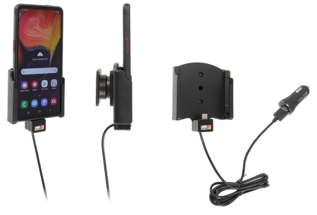 Brodit Aktiv hållare med USB-kabel och cigg-adapter, Samsung Galaxy Xcover Pro SM-G715  i gruppen Billjud / Smartphone i bil / Mobilhållare hos Winn Scandinavia AB (240721178)