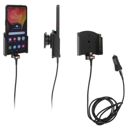 Brodit Aktiv hållare med USB-kabel och cigg-adapter, Samsung Galaxy Xcover Pro SM-G715  i gruppen Billjud / Smartphone i bil / Mobilhållare hos Winn Scandinavia AB (240721179)