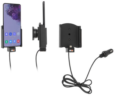 Brodit Aktiv hållare med USB-kabel och cigg-adapter, Samsung Galaxy S20 Plus 5G (SM-G986B/SM-G986F)  i gruppen Billjud / Smartphone i bil / Mobilhållare hos Winn Scandinavia AB (240721191)