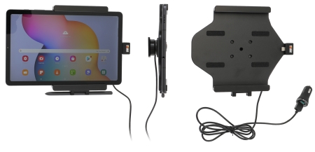 Brodit Aktiv hållare med USB-kabel och cigg-adapter, Samsung Galaxy Tab S6 Lite SM-P610/SM-P615  i gruppen Billjud / Smartphone i bil / Mobilhållare hos Winn Scandinavia AB (240721211)