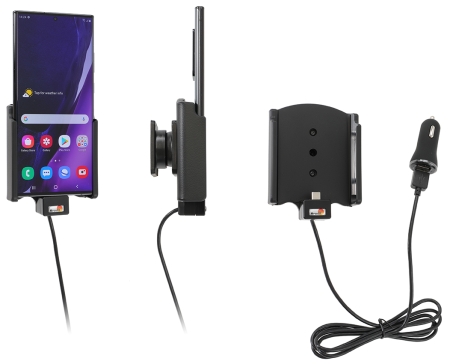 Brodit Aktiv hållare med USB-kabel och cigg-adapter, Samsung Galaxy Note 20 Ultra 5G  i gruppen Billjud / Smartphone i bil / Mobilhållare hos Winn Scandinavia AB (240721222)
