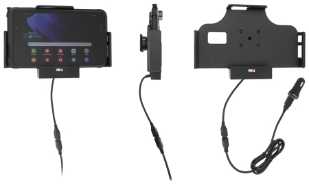 Brodit Aktiv hållare med USB-kabel och cigg-adapter, Samsung Galaxy Tab Active 2 SM-T390/SM-T395/3 SM-T570/SM-T575 i gruppen Billjud / Smartphone i bil / Mobilhållare hos Winn Scandinavia AB (240721224)