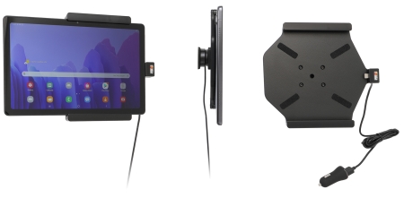 Brodit Aktiv hållare med USB-kabel och cigg-adapter, Samsung Galaxy Tab A7 10.4 (2020) SM-T500/SM-T505  i gruppen B2B Winn Scandinavia hos Winn Scandinavia AB (240721229)