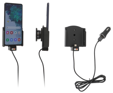 Brodit Aktiv hållare med USB-kabel och cigg-adapter, Samsung Galaxy S20 FE (SM-G780/SM-G781)  i gruppen Billjud / Smartphone i bil / Mobilhållare hos Winn Scandinavia AB (240721240)