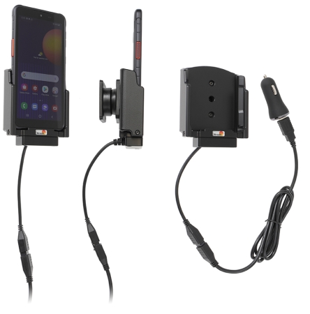 Brodit Aktiv hållare med USB-kabel och cigg-adapter, Samsung Galaxy Xcover 5  i gruppen Billjud / Smartphone i bil / Mobilhållare hos Winn Scandinavia AB (240721243)